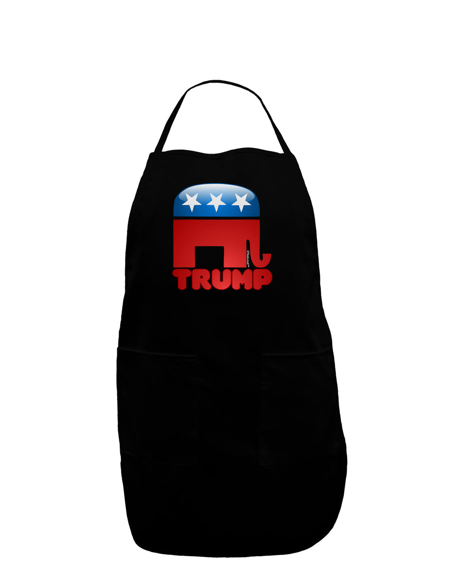 TooLoud Trump Bubble Symbol Plus Size Apron-Bib Apron-TooLoud-Black-Plus-Size-Davson Sales