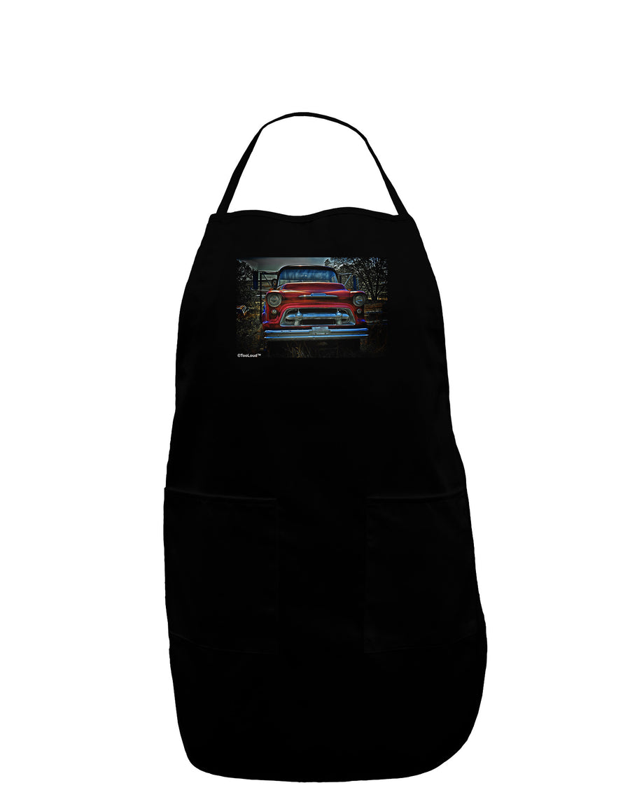 TooLoud Vintage Truck Plus Size Apron-Bib Apron-TooLoud-Black-Plus-Size-Davson Sales