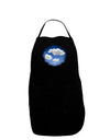 Blue Sky Puffy Clouds Dark Adult Apron-Bib Apron-TooLoud-Black-One-Size-Davson Sales