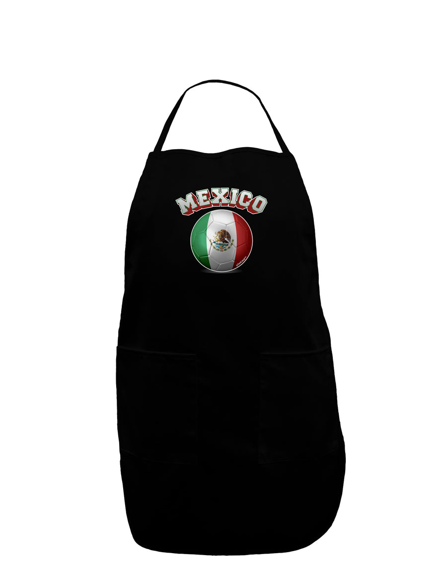 Soccer Ball Flag - Mexico Plus Size Apron-Bib Apron-TooLoud-Black-Plus-Size-Davson Sales