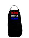 Merica Merica Merica - Red and Blue Dark Adult Apron-Bib Apron-TooLoud-Black-One-Size-Davson Sales