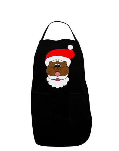 Black Santa Claus Face Christmas Dark Adult Apron-Bib Apron-TooLoud-Black-One-Size-Davson Sales