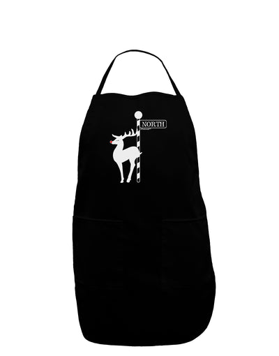 Rudolf the Ratchet Reindeer Dark Adult Apron-Bib Apron-TooLoud-Black-One-Size-Davson Sales