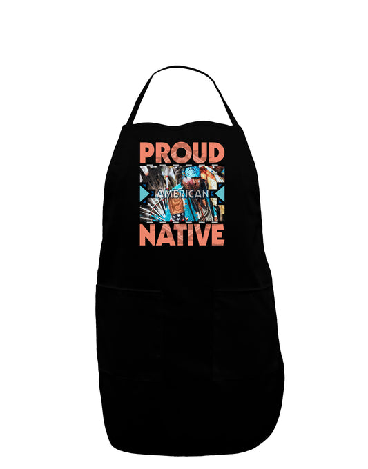Proud Native American Dark Adult Apron-Bib Apron-TooLoud-Black-One-Size-Davson Sales