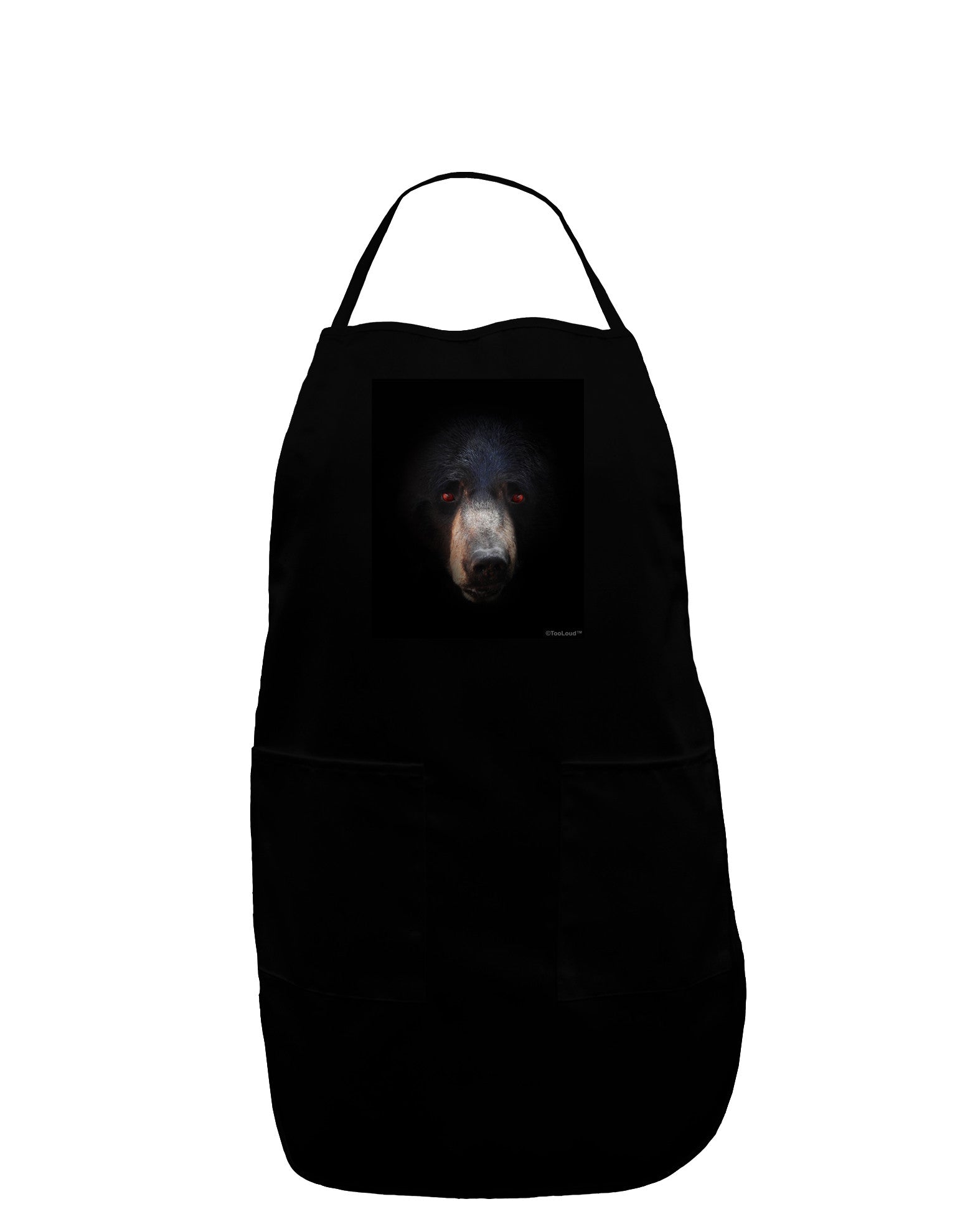 Scary Black Bear Plus Size Dark Apron-Bib Apron-TooLoud-Black-Plus-Size-Davson Sales