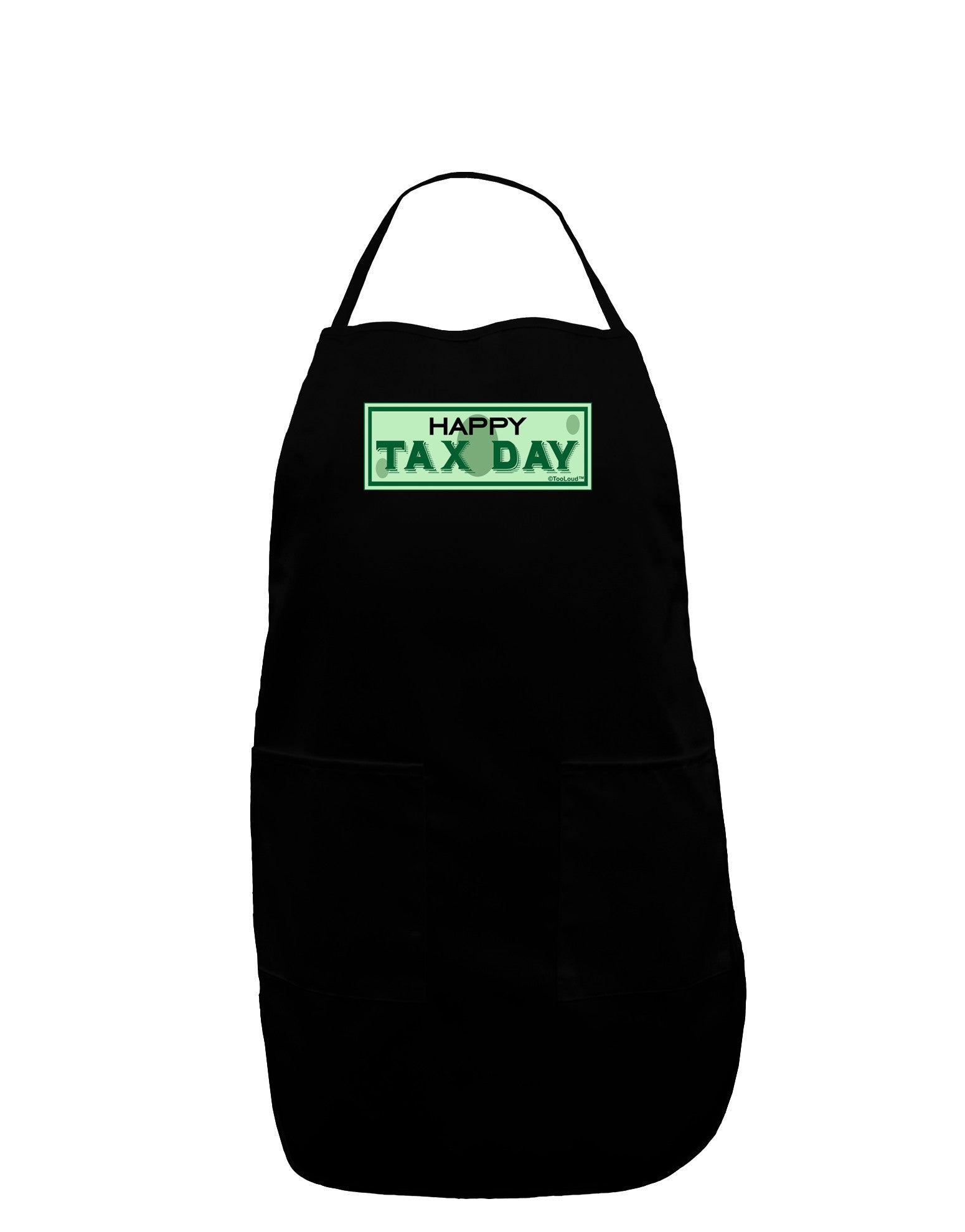 Happy Tax Day Plus Size Apron-Bib Apron-TooLoud-Black-Plus-Size-Davson Sales