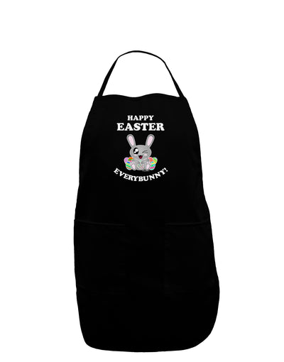 Happy Easter Everybunny Dark Adult Apron-Bib Apron-TooLoud-Black-One-Size-Davson Sales