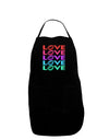 Colorful Love Kisses Dark Adult Apron-Bib Apron-TooLoud-Black-One-Size-Davson Sales