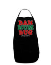 Bah Humbug Merry Christmas Dark Adult Apron-Bib Apron-TooLoud-Black-One-Size-Davson Sales