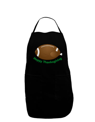 Football Turkey Happy Thanksgiving Dark Adult Apron-Bib Apron-TooLoud-Black-One-Size-Davson Sales