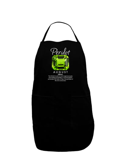 Birthstone Peridot Dark Adult Apron-Bib Apron-TooLoud-Black-One-Size-Davson Sales