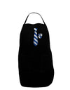 Wizard Tie Blue and Silver Dark Adult Apron-Bib Apron-TooLoud-Black-One-Size-Davson Sales