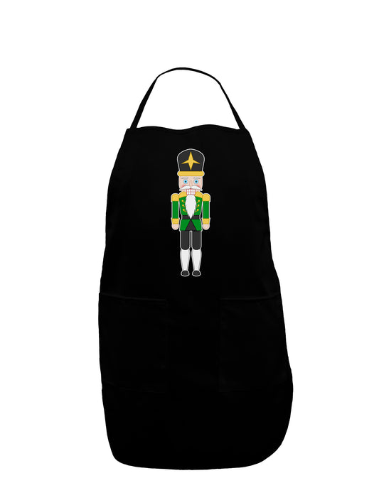 Nutcracker Design - Green Gold Black Dark Adult Apron-Bib Apron-TooLoud-Black-One-Size-Davson Sales