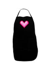 Pixel Heart Design B - Valentine's Day Dark Adult Apron by TooLoud-Bib Apron-TooLoud-Black-One-Size-Davson Sales