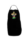 Sombrero and Poncho Cat - Metallic Dark Adult Apron by TooLoud-Bib Apron-TooLoud-Black-One-Size-Davson Sales