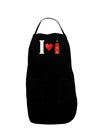 I Heart Sriracha Design Dark Adult Apron by TooLoud-Bib Apron-TooLoud-Black-One-Size-Davson Sales