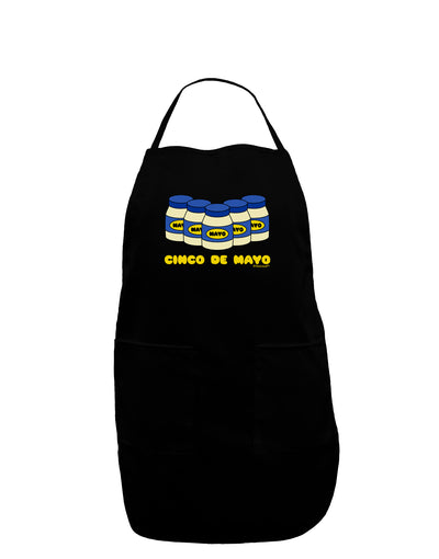 Cinco de Mayo - 5 Mayo Jars Dark Adult Apron by TooLoud-Bib Apron-TooLoud-Black-One-Size-Davson Sales