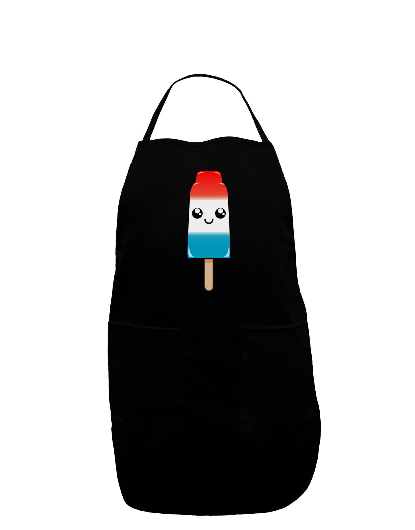 Popsicle Dark Adult Apron-Bib Apron-TooLoud-Black-One-Size-Davson Sales