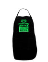 Just Here For The Green Beer Dark Adult Apron-Bib Apron-TooLoud-Black-One-Size-Davson Sales