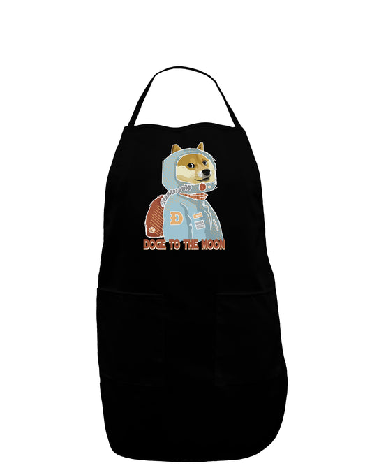 Doge to the Moon Dark Plus Size Dark Apron-Bib Apron-TooLoud-Black-Plus-Size-Davson Sales