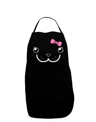 Kyu-T Face - Dewina Cute Girl Dugong Dark Adult Apron-Bib Apron-TooLoud-Black-One-Size-Davson Sales