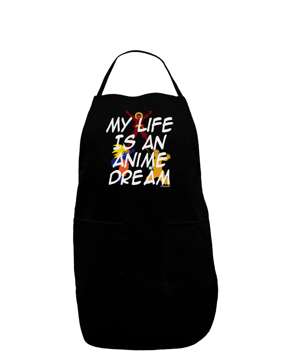 My Life Is An Anime Dream Plus Size Dark Apron by TooLoud-Bib Apron-TooLoud-Black-Plus-Size-Davson Sales