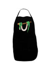 Anaconda Design Green Dark Adult Apron-Bib Apron-TooLoud-Black-One-Size-Davson Sales