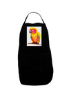 Sun Conure Parrot Watercolor Dark Adult Apron-Bib Apron-TooLoud-Black-One-Size-Davson Sales