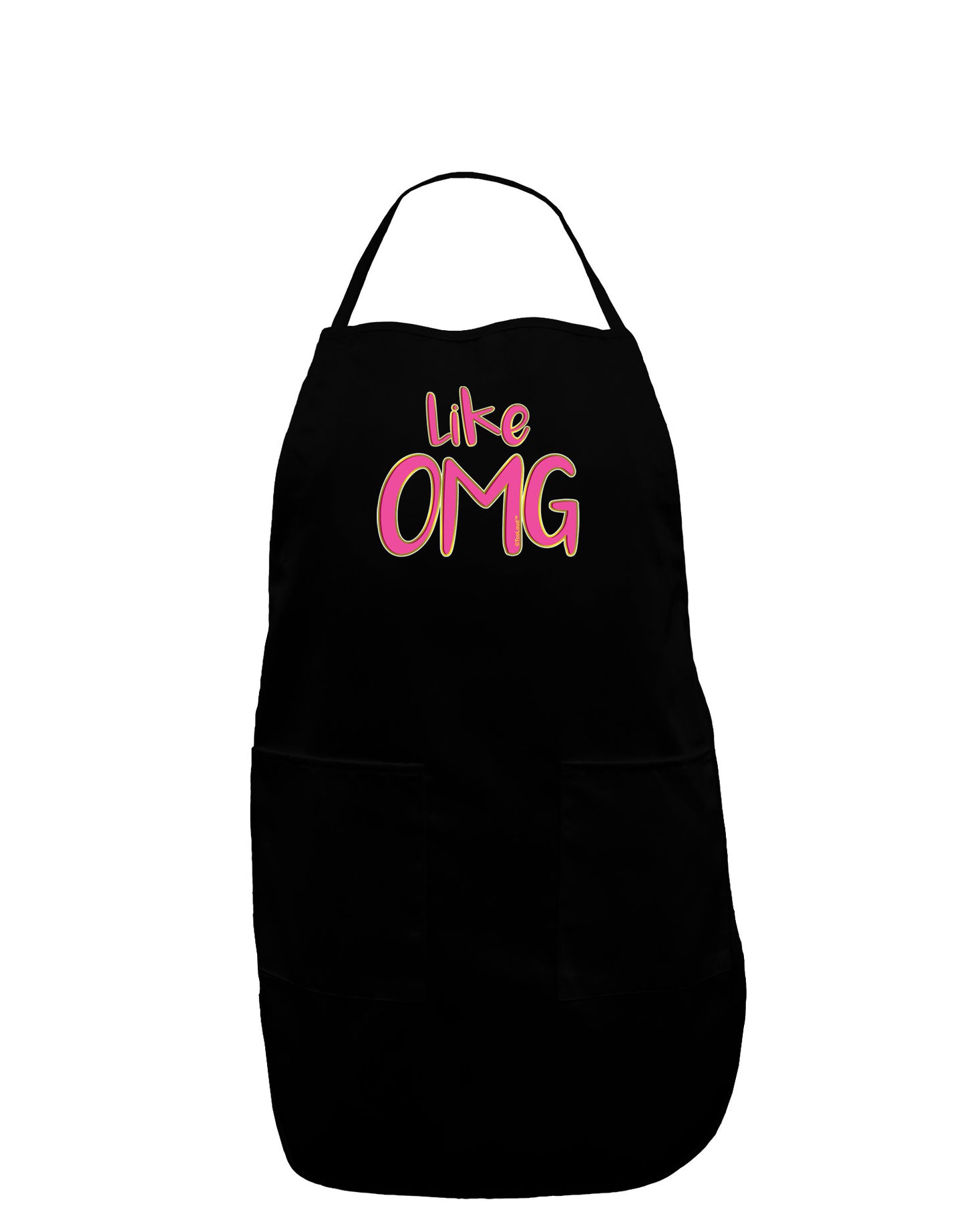 Like OMG Plus Size Dark Apron by TooLoud-Bib Apron-TooLoud-Black-Plus-Size-Davson Sales