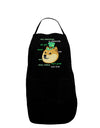 St Patricks Day Leprechaun Doge Dark Adult Apron-Bib Apron-TooLoud-Black-One-Size-Davson Sales