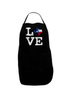 Texas Love Distressed Design Dark Adult Apron by TooLoud-Bib Apron-TooLoud-Black-One-Size-Davson Sales