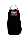 Colorado Mtn Sunset Dark Adult Apron-Bib Apron-TooLoud-Black-One-Size-Davson Sales