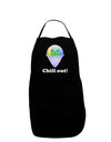 Cute Shaved Ice Chill Out Dark Adult Apron-Bib Apron-TooLoud-Black-One-Size-Davson Sales