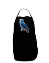 Colorful Great Horned Owl Dark Adult Apron-Bib Apron-TooLoud-Black-One-Size-Davson Sales