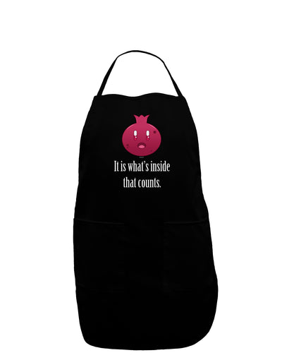 It is Whats Inside That Counts Dark Adult Apron-Bib Apron-TooLoud-Black-One-Size-Davson Sales