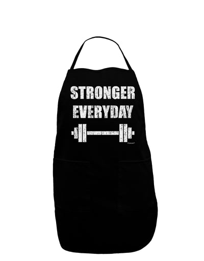 Stronger Everyday Gym Workout Dark Adult Apron-Bib Apron-TooLoud-Black-One-Size-Davson Sales