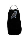 Great Horned Owl Photo Dark Adult Apron-Bib Apron-TooLoud-Black-One-Size-Davson Sales