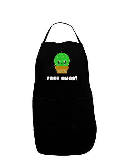 Cute Cactus - Free Hugs Dark Adult Apron-Bib Apron-TooLoud-Black-One-Size-Davson Sales