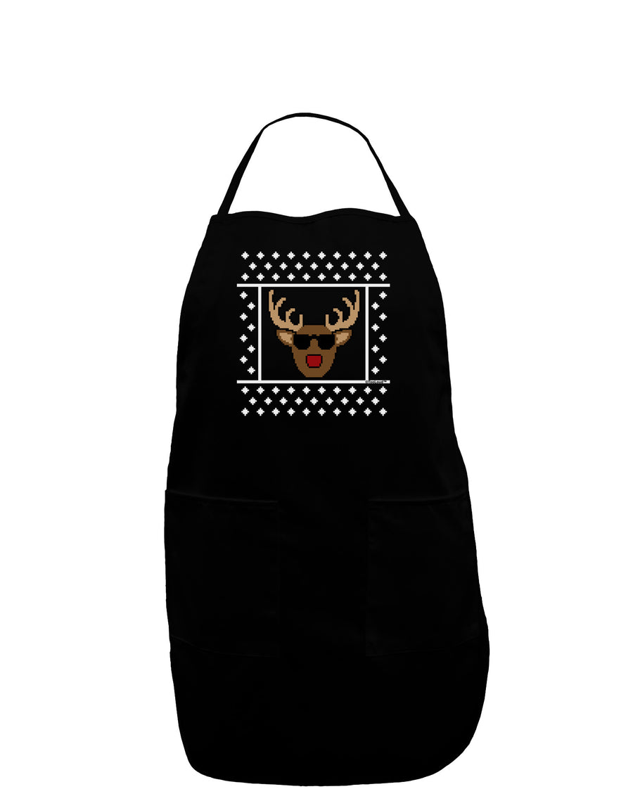 Cool Rudolph Sweater Plus Size Apron-Bib Apron-TooLoud-Black-Plus-Size-Davson Sales