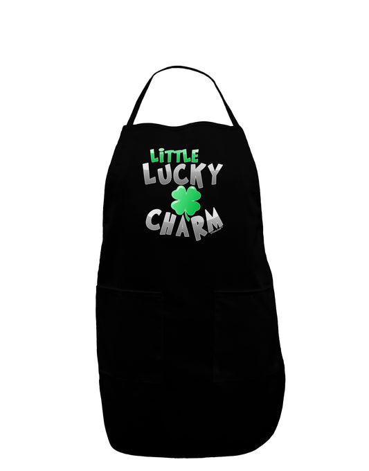 Little Lucky Charm Dark Adult Apron-Bib Apron-TooLoud-Black-One-Size-Davson Sales