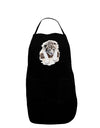 Leopard Cub Dark Adult Apron-Bib Apron-TooLoud-Black-One-Size-Davson Sales