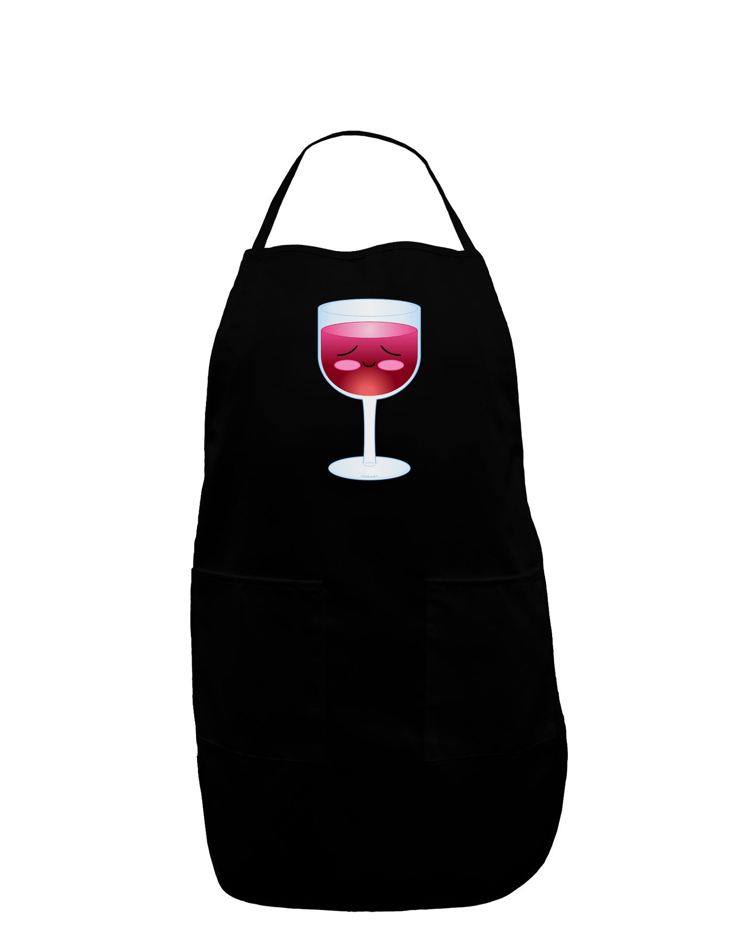 Merry Merlot Dark Adult Apron-Bib Apron-TooLoud-Black-One-Size-Davson Sales