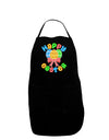 Happy Easter Easter Eggs Dark Adult Apron by TooLoud-Bib Apron-TooLoud-Black-One-Size-Davson Sales