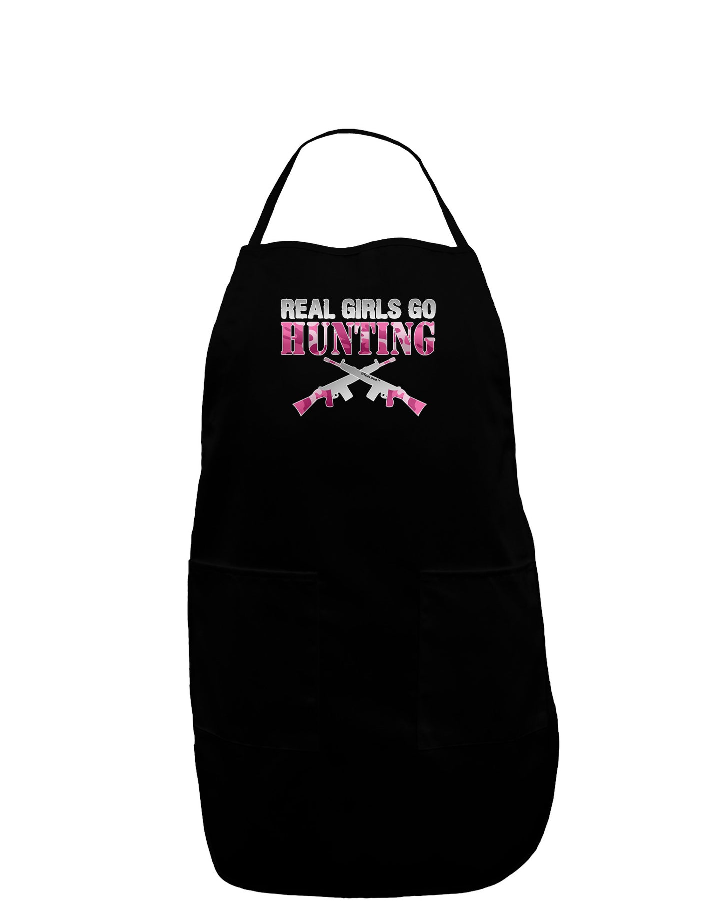 Real Girls Go Hunting Plus Size Apron-Bib Apron-TooLoud-Black-Plus-Size-Davson Sales