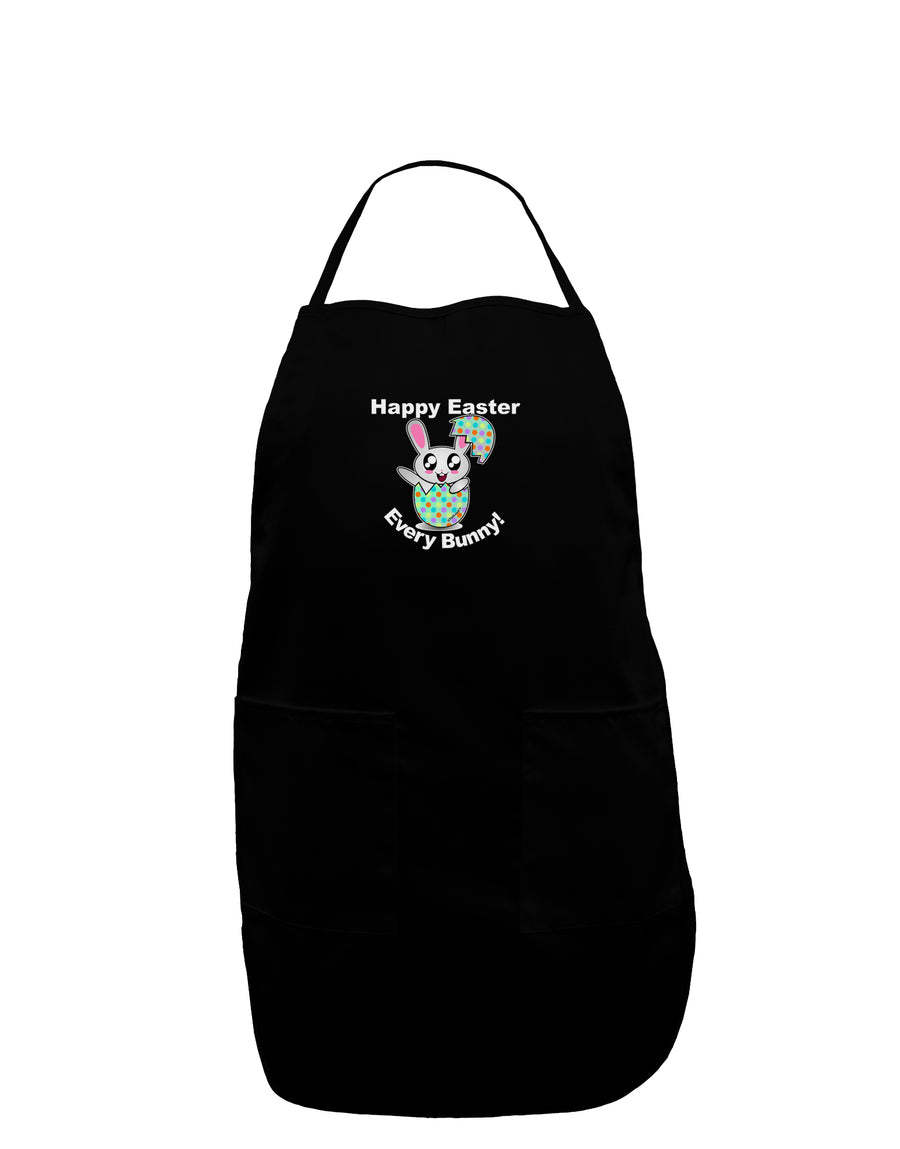Happy Easter Every Bunny Plus Size Dark Apron by TooLoud-Bib Apron-TooLoud-Black-Plus-Size-Davson Sales