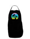 Palm Trees Silhouette - Beach Sunset Design Dark Adult Apron-Bib Apron-TooLoud-Black-One-Size-Davson Sales