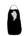 Single Right Angel Wing Design - Couples Dark Adult Apron-Bib Apron-TooLoud-Black-One-Size-Davson Sales