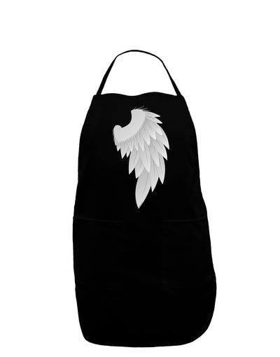 Single Right Angel Wing Design - Couples Dark Adult Apron-Bib Apron-TooLoud-Black-One-Size-Davson Sales