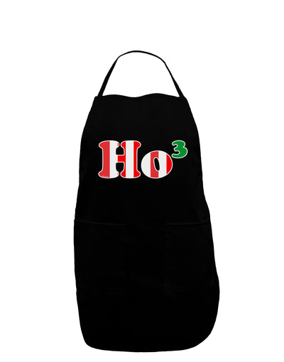 Ho Ho Ho Math Christmas Dark Adult Apron-Bib Apron-TooLoud-Black-One-Size-Davson Sales