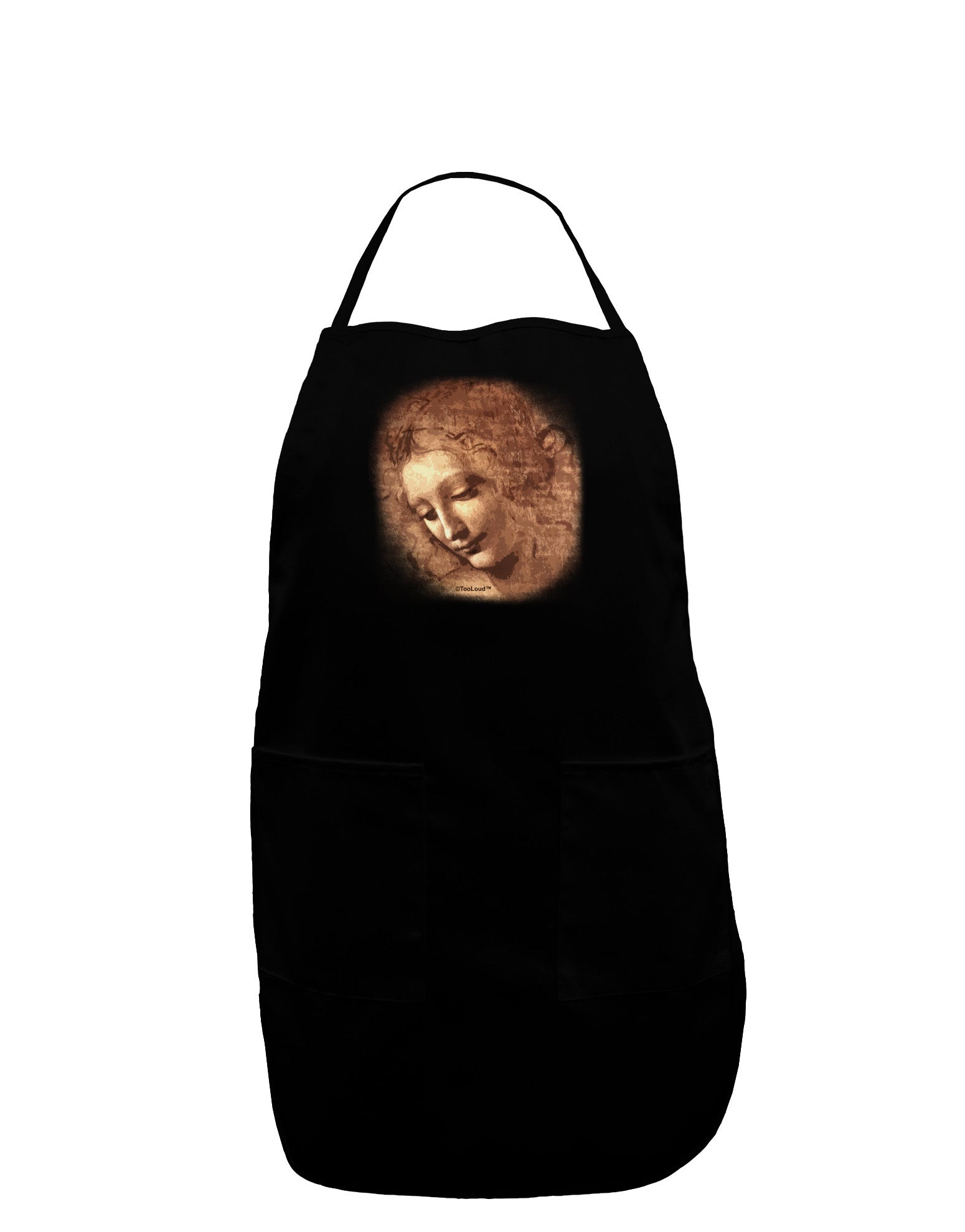 Lady With Disheveled Hair Plus Size Dark Apron-Bib Apron-TooLoud-Black-Plus-Size-Davson Sales